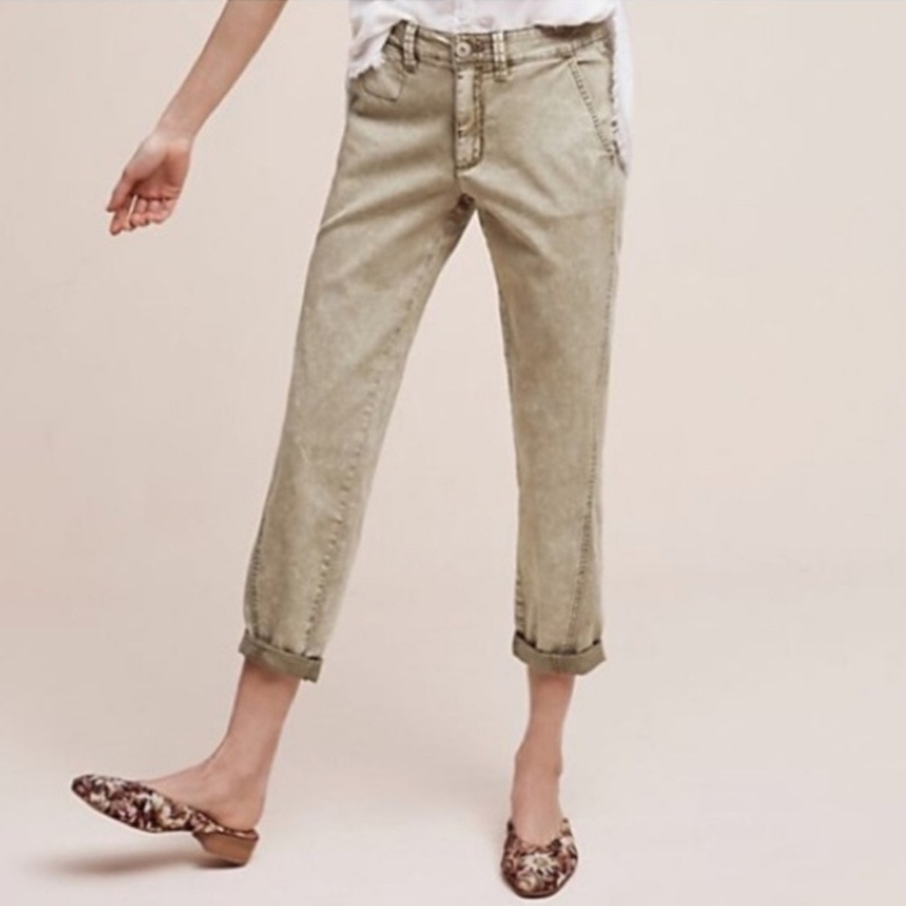 Chino by Anthropologie Slim Crop khakis